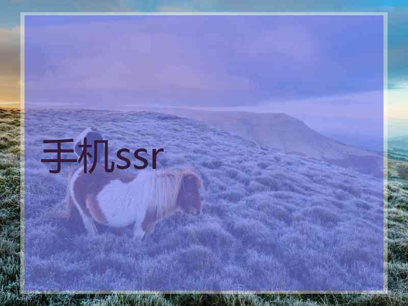 手机ssr 手机ssr
