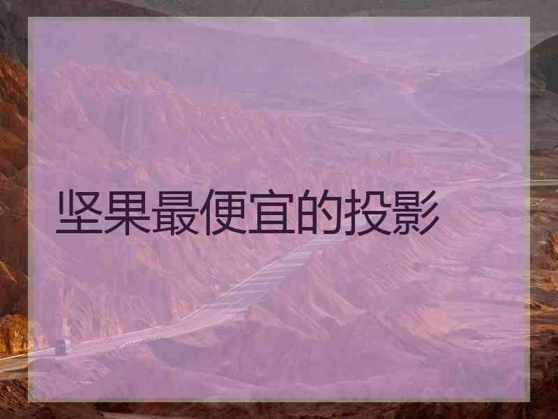 坚果最便宜的投影 坚果最便宜的投影