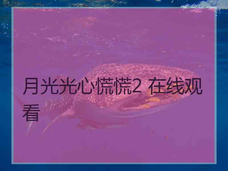 月光光心慌慌2 在线观看