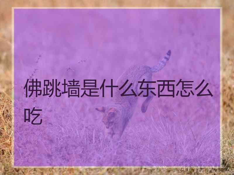 佛跳墙是什么东西怎么吃 佛跳墙是什么东西怎么吃