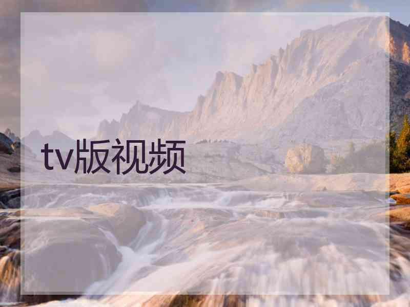 tv版视频