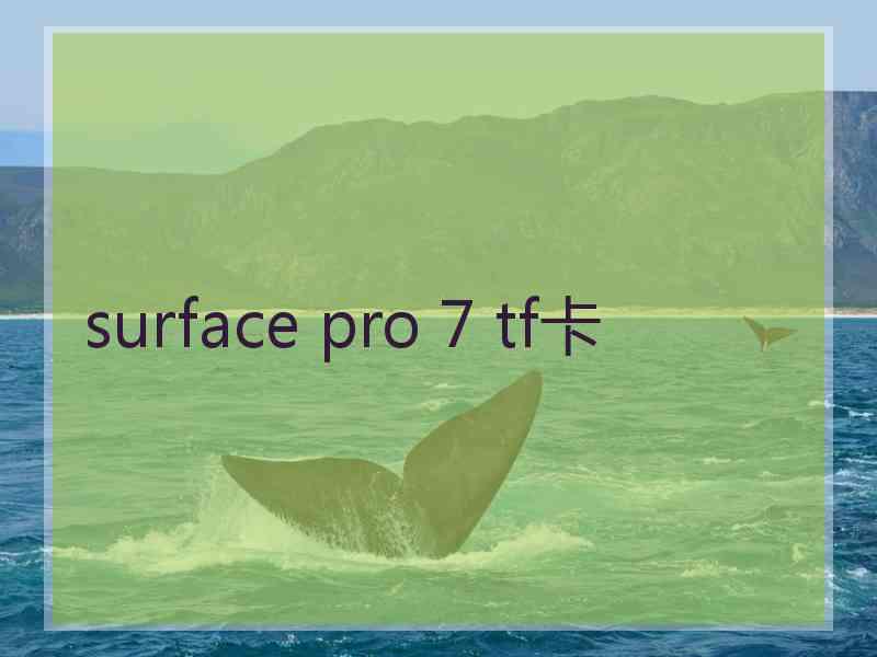 surface pro 7 tf卡 surface pro 7 tf卡