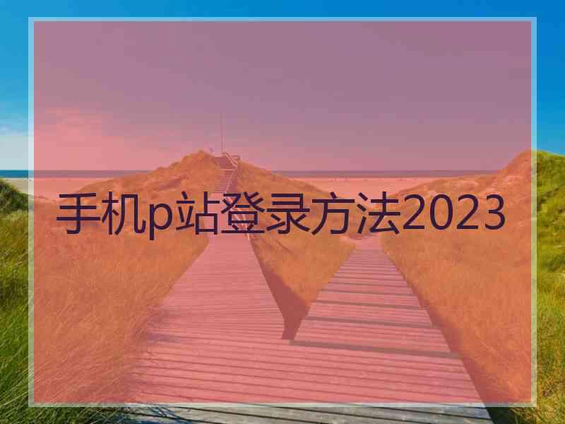 手机p站登录方法2023 手机p站登录方法2023