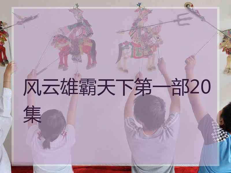 风云雄霸天下第一部20集 风云雄霸天下第一部20集