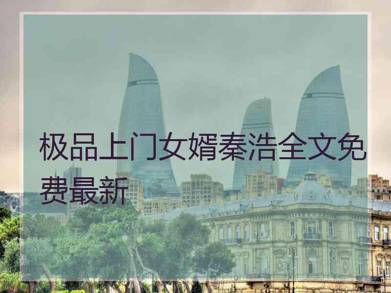 极品上门女婿秦浩全文免费最新 极品上门女婿秦浩全文免费最新