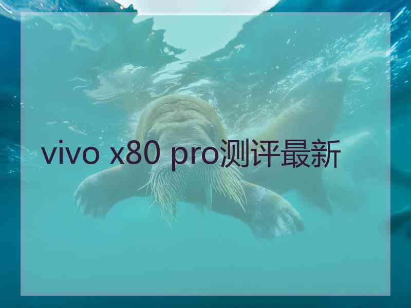 vivo x80 pro测评最新 vivo x80 pro测评最新
