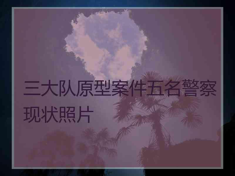 三大队原型案件五名警察现状照片 三大队原型案件五名警察现状照片