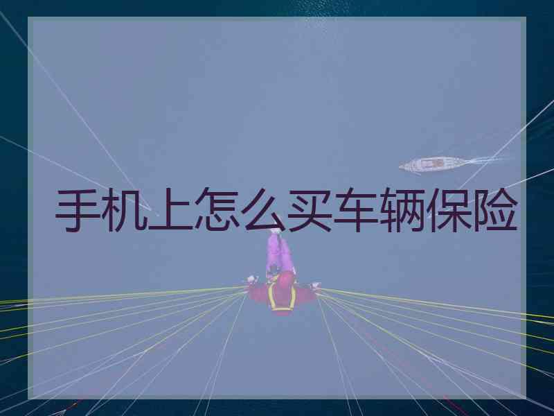 手机上怎么买车辆保险