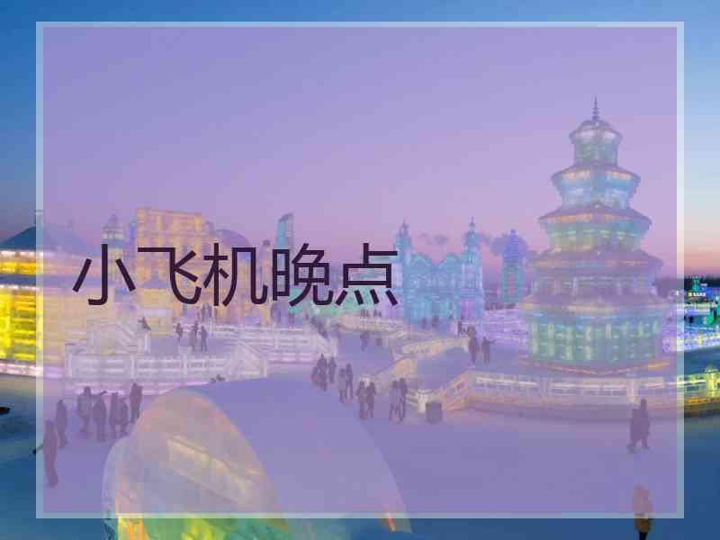 小飞机晚点 小飞机晚点