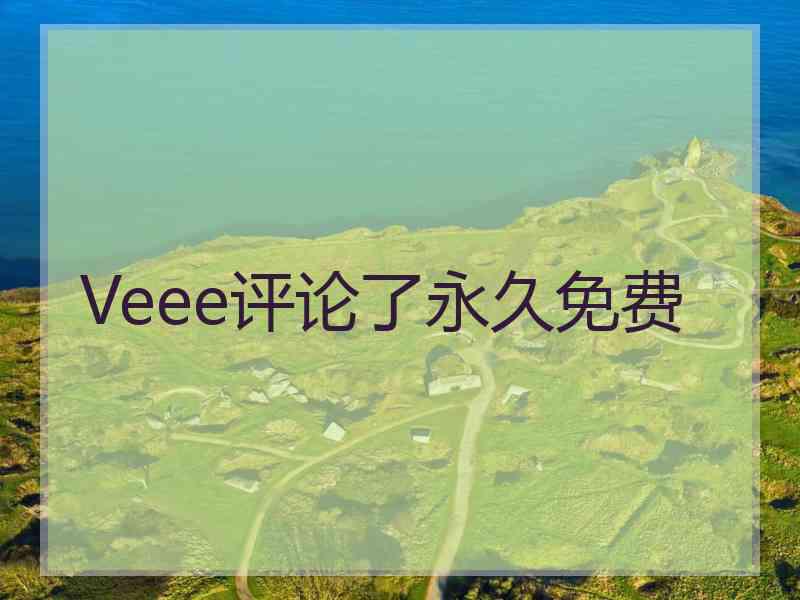 Veee评论了永久免费