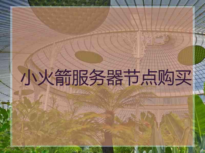 小火箭服务器节点购买