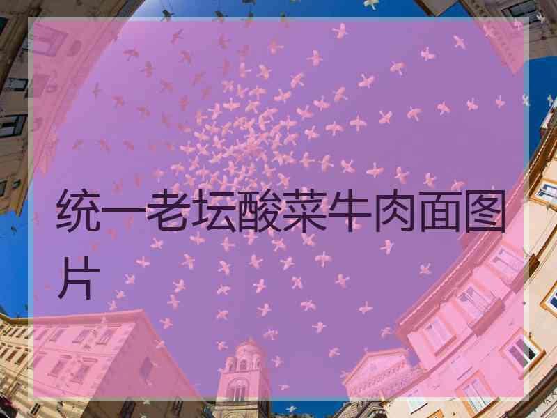 统一老坛酸菜牛肉面图片