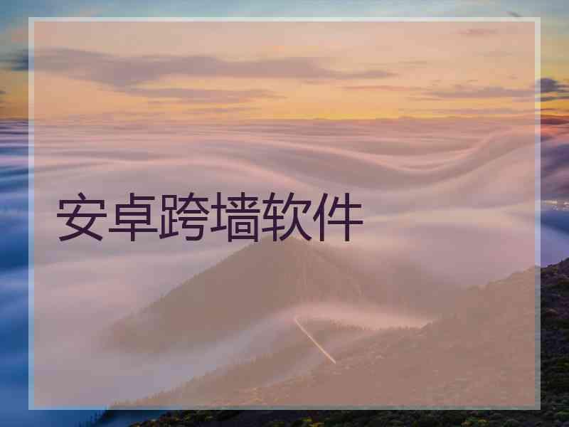 安卓跨墙软件