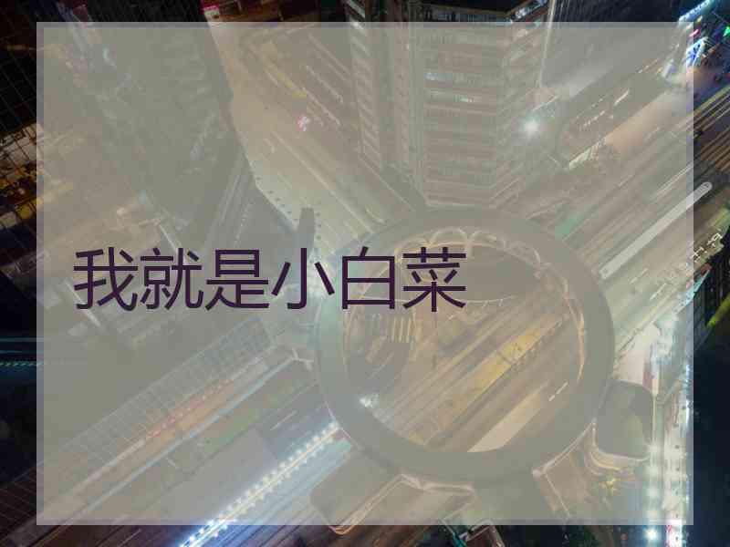 我就是小白菜