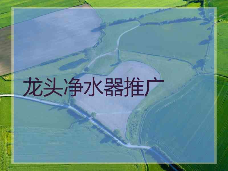 龙头净水器推广