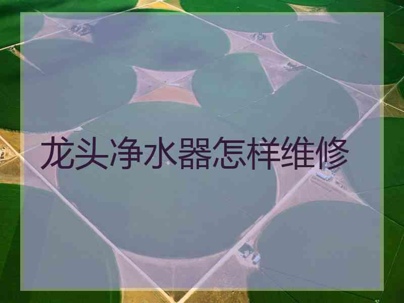 龙头净水器怎样维修