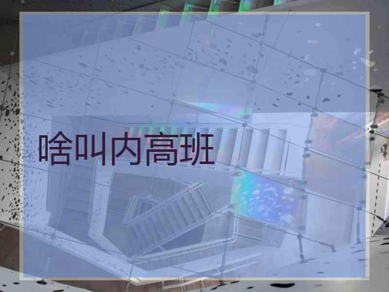 啥叫内高班