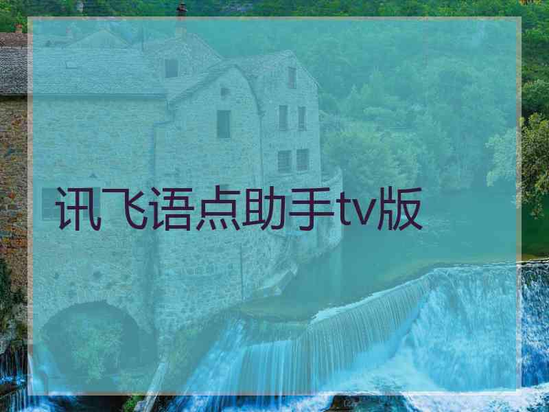 讯飞语点助手tv版