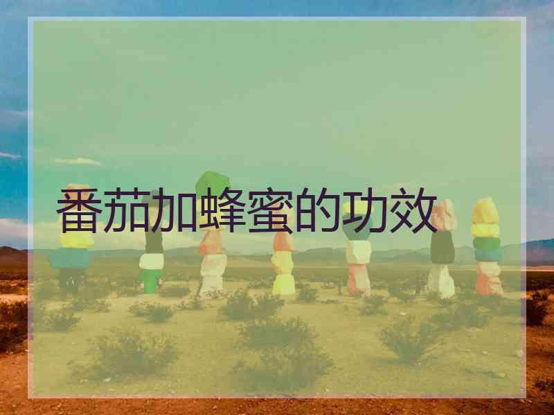 番茄加蜂蜜的功效