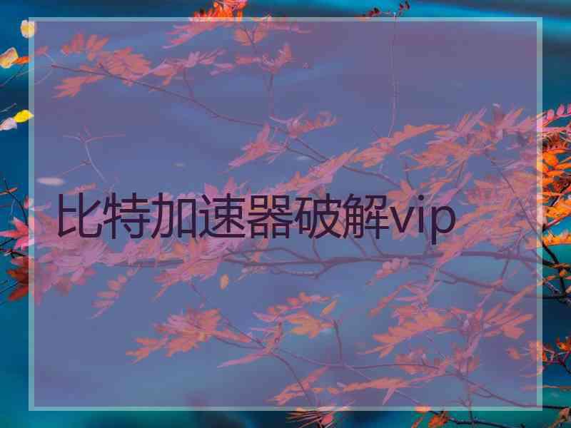 比特加速器破解vip