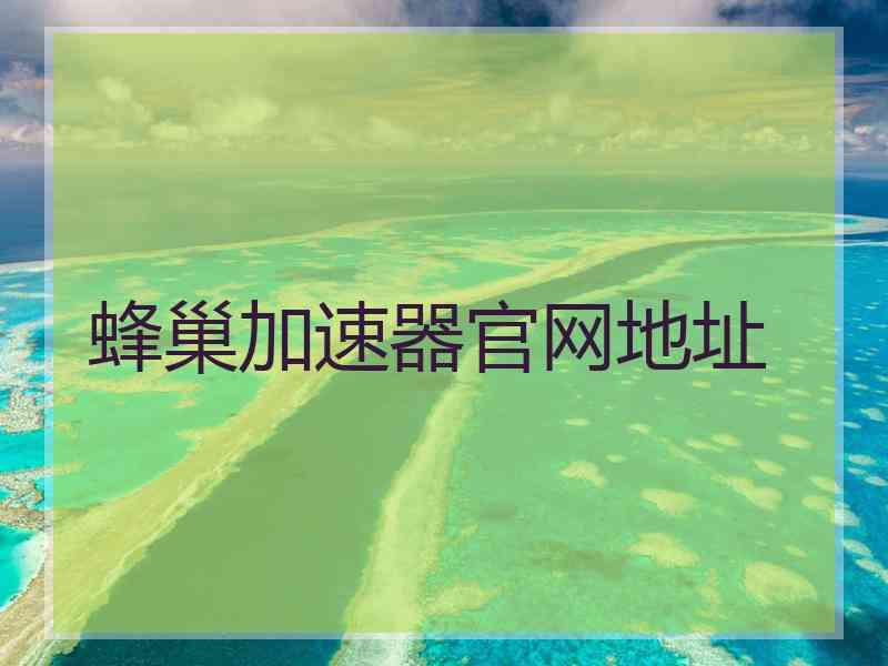 蜂巢加速器官网地址