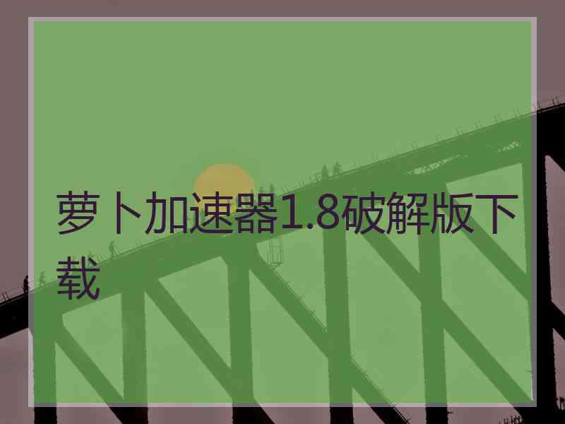 萝卜加速器1.8破解版下载