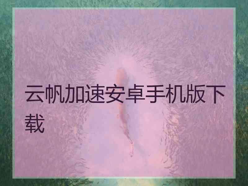 云帆加速安卓手机版下载