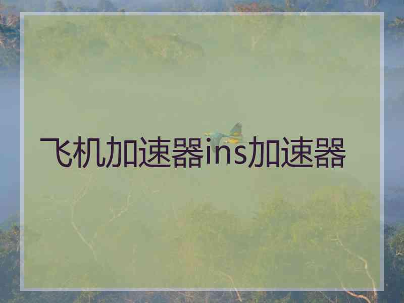 飞机加速器ins加速器
