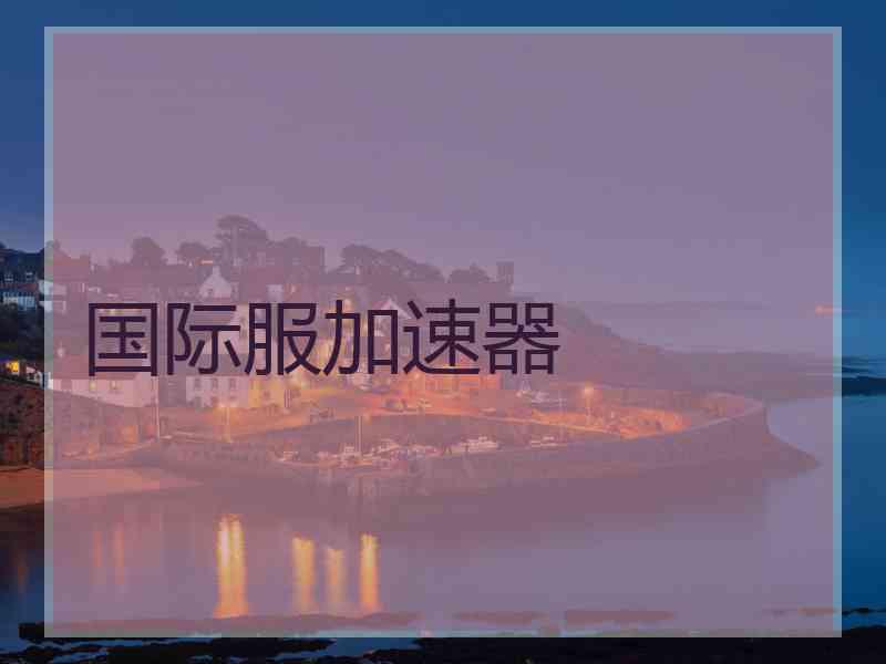 国际服加速器