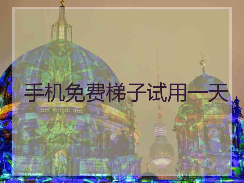 手机免费梯子试用一天