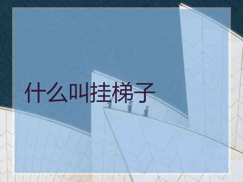 什么叫挂梯子