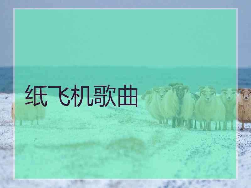 纸飞机歌曲