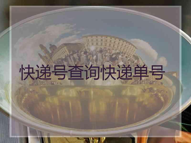 快递号查询快递单号