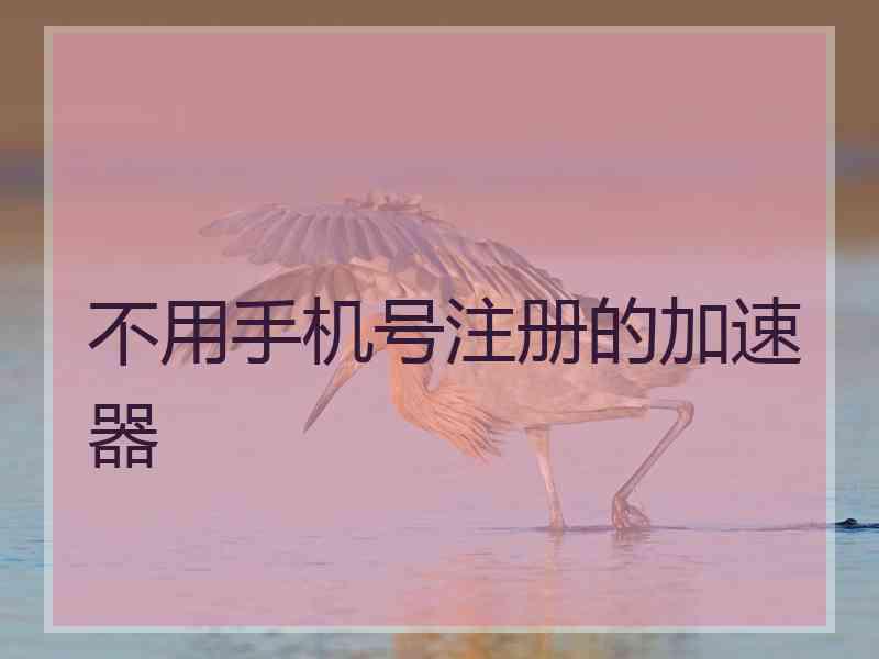 不用手机号注册的加速器