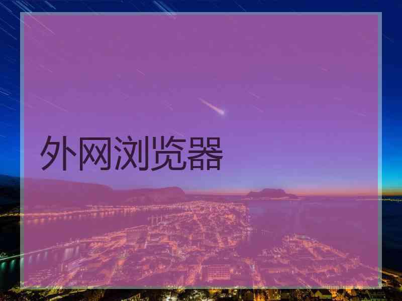 外网浏览器