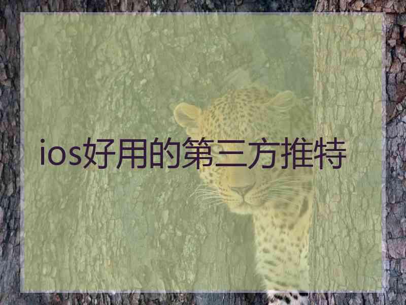 ios好用的第三方推特