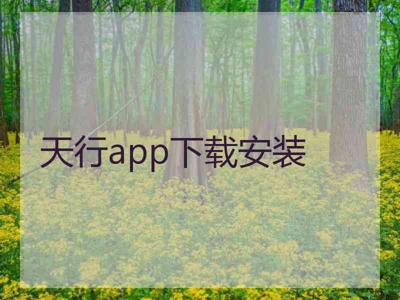 天行app下载安装