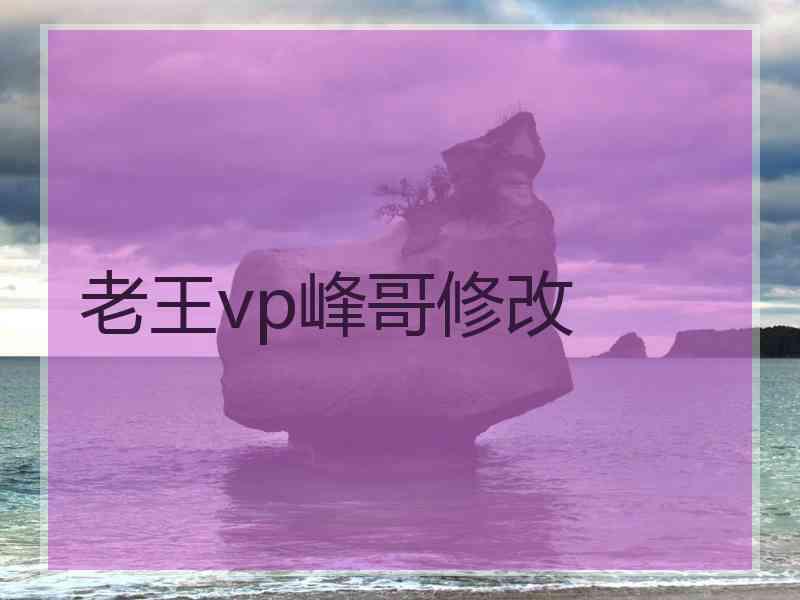 老王vp峰哥修改