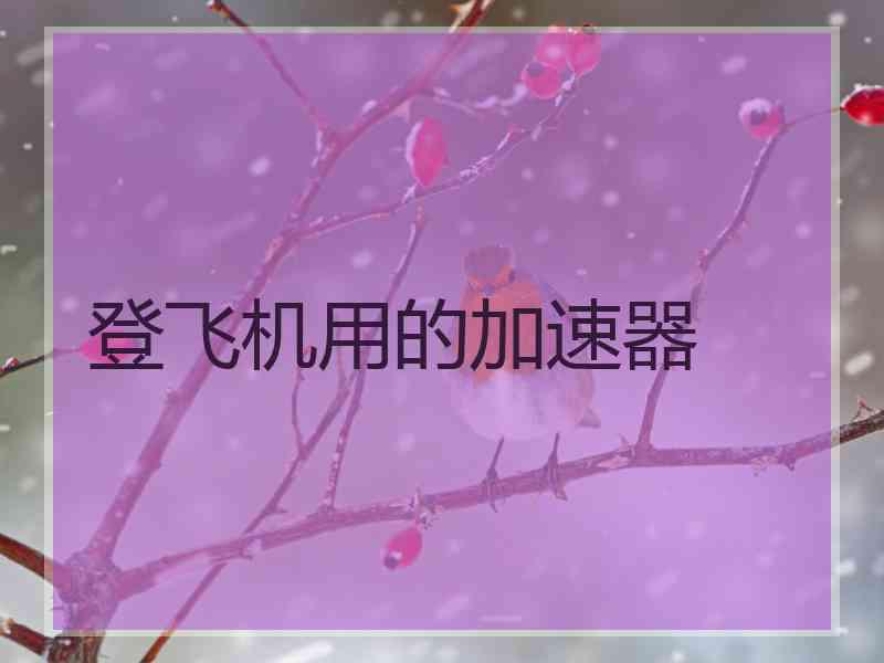 登飞机用的加速器
