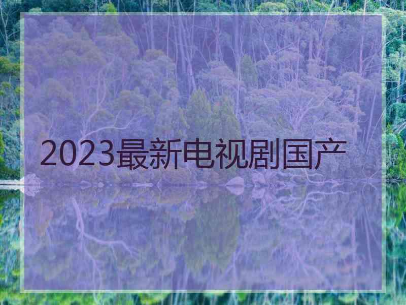2023最新电视剧国产