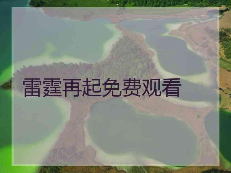 雷霆再起免费观看