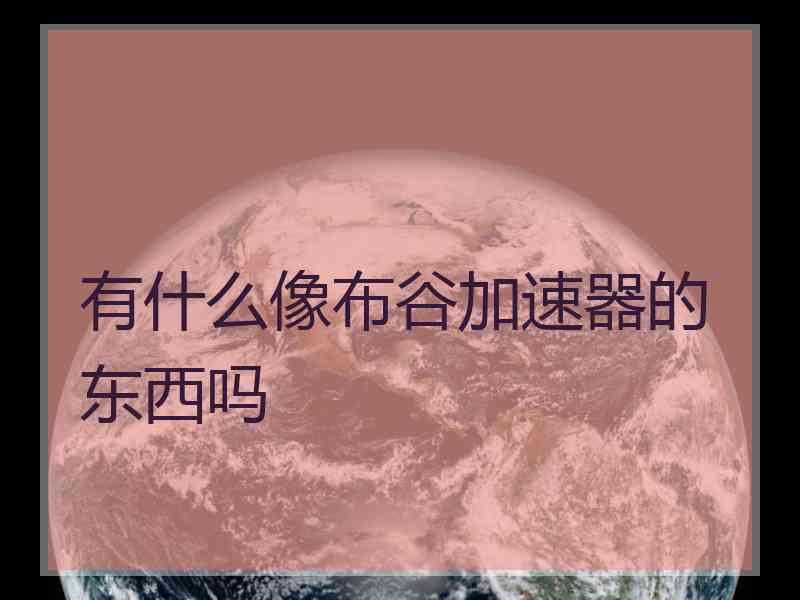 有什么像布谷加速器的东西吗