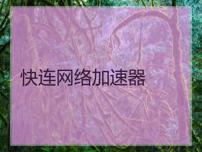 快连网络加速器