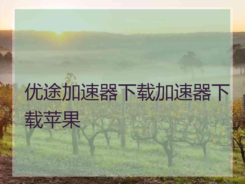 优途加速器下载加速器下载苹果