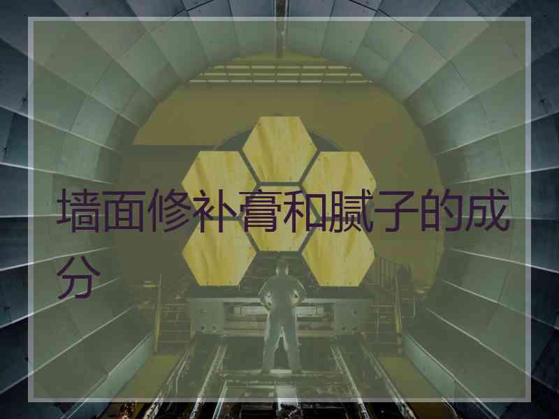 墙面修补膏和腻子的成分