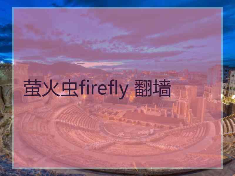 萤火虫firefly 翻墙