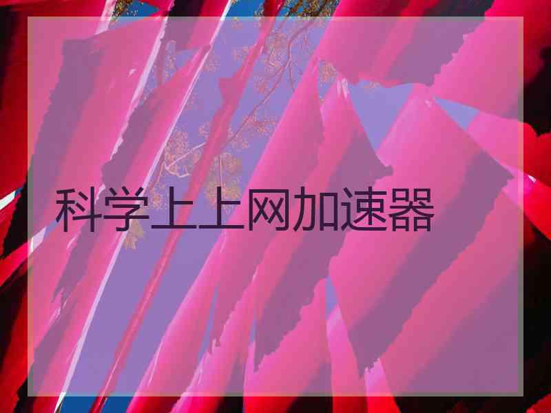 科学上上网加速器