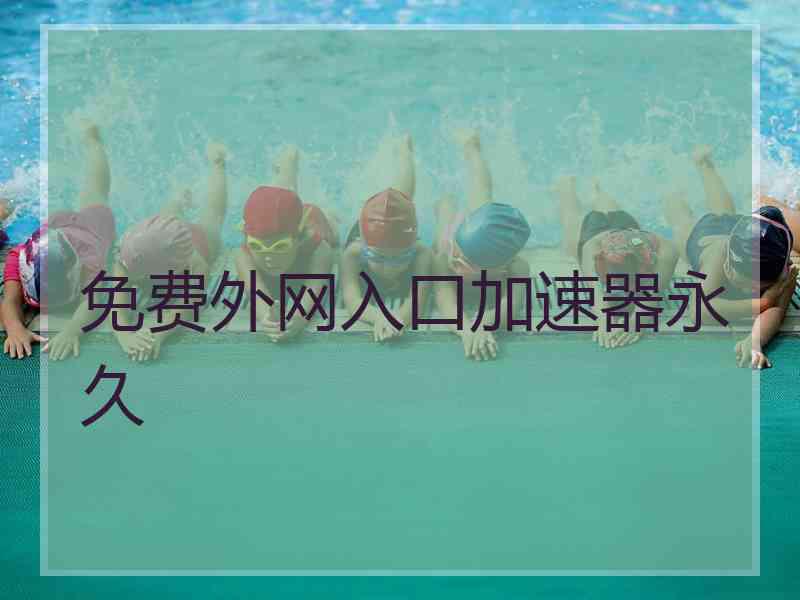 免费外网入口加速器永久