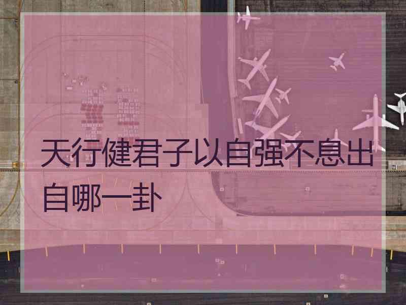 天行健君子以自强不息出自哪一卦