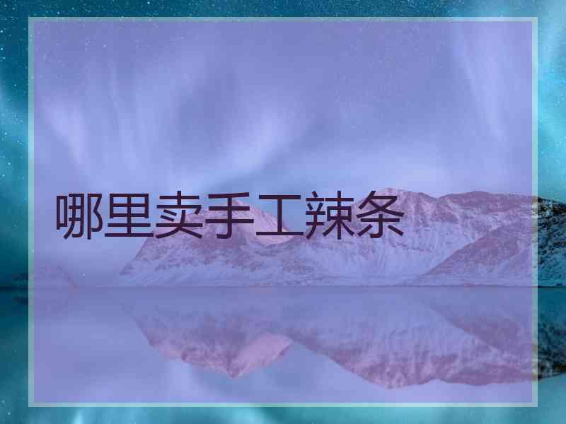 哪里卖手工辣条